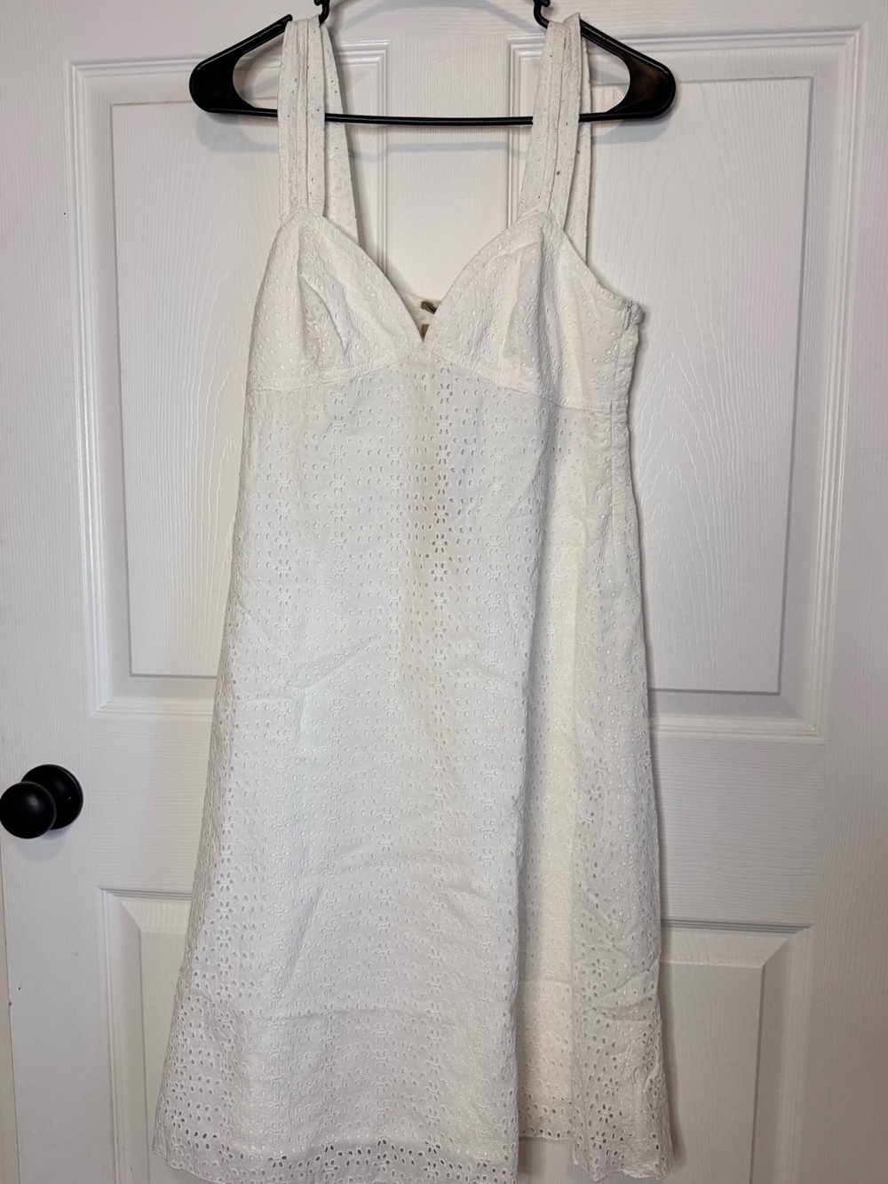 Burberry London White Eyelet Midi Sundress